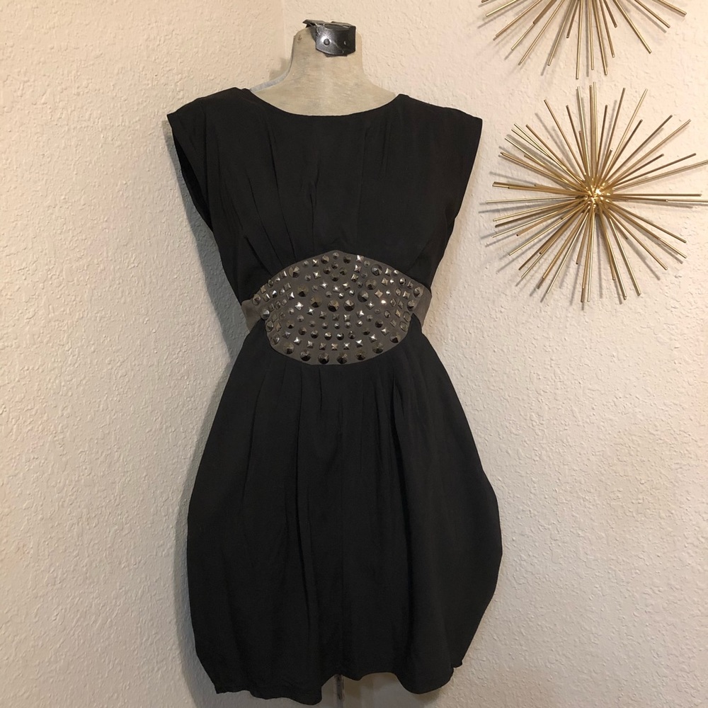 Black & Grey Studded Dress Size S